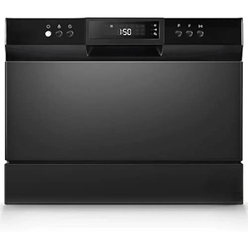 Countertop Dishwasher, Energy Star Portable Dishwasher, 6 Place Settings & 8 Washing Programs, Speed