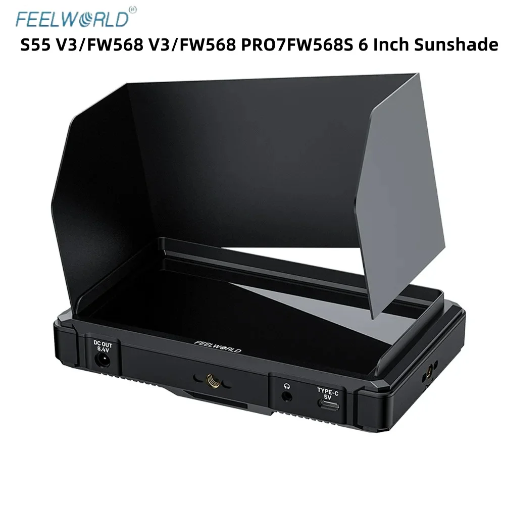 FEELWORLD Monitor Sunhood / Sunshade, for FEELWORLD S55V3 FW568V3 FW568PRO FW568S 6 Inch Monitor