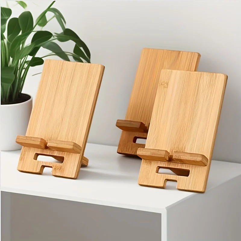 

Detachable Lightweight Phone Stand Durable Minimalist Natural Smooth Portable Space-Saving Phone Stand Eco-Friendly Phone Stand