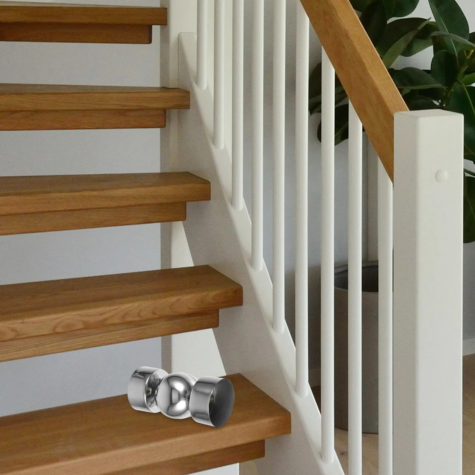 Stainless Steel Handrail Fitting Connector for Stair Railing Tube Round Pipe Heavy Duty Non Deformable Modern Aesthetic Design