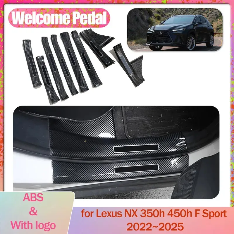 

Автомобильная педаль приветствия для Lexus NX 350h 450h F Sport 2022 ~ 2025 2023 ABS, накладка на порог, накладка на порог, аксессуары