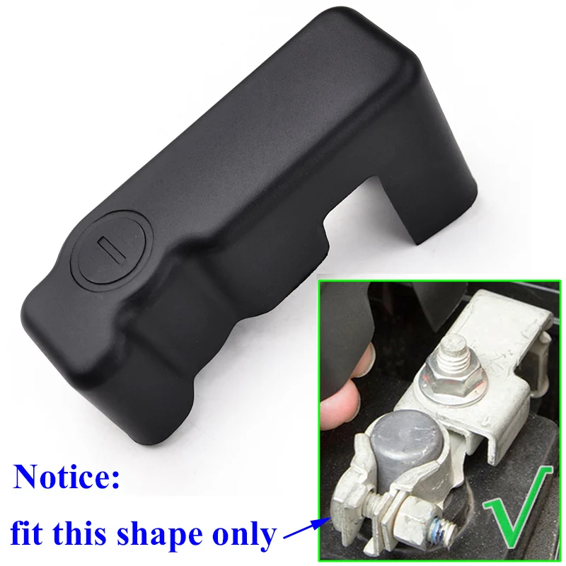 Battery Anode Negative Electrode Pole Terminal Protection Cover For Toyota Fortuner SW4 Innova Crysta Hilux 2015 2016 2017 2018