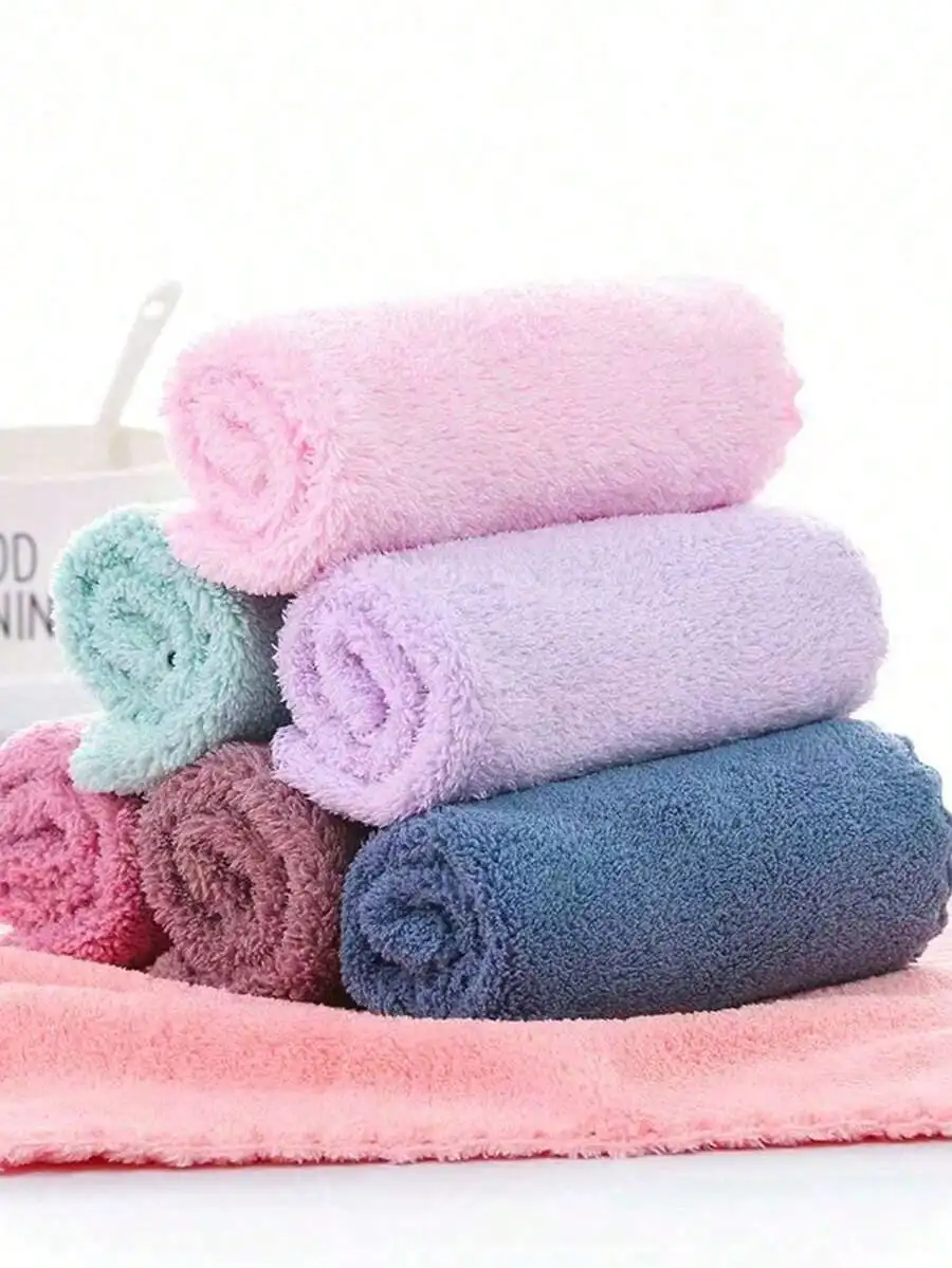 20pcs Soft Absorbent Microfiber Towel Set For Face Hand Bath Kitchen Spa