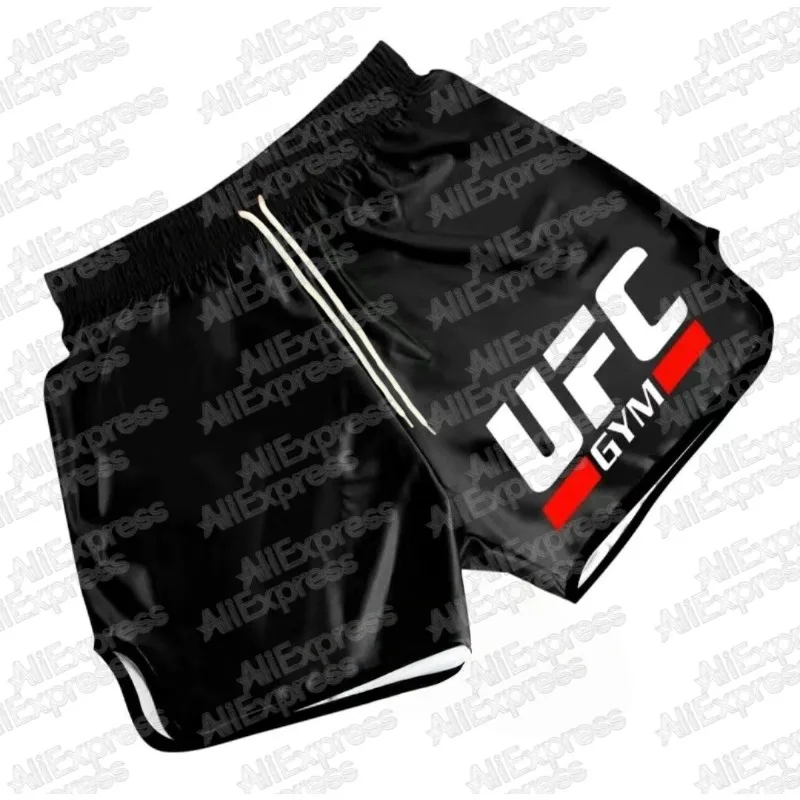 

UFC 2025 Summer Hot Men's 2025 Summer Boxing Shorts Breathable Training Pants UFC Printed Quick Drying Outdoor Running Pants