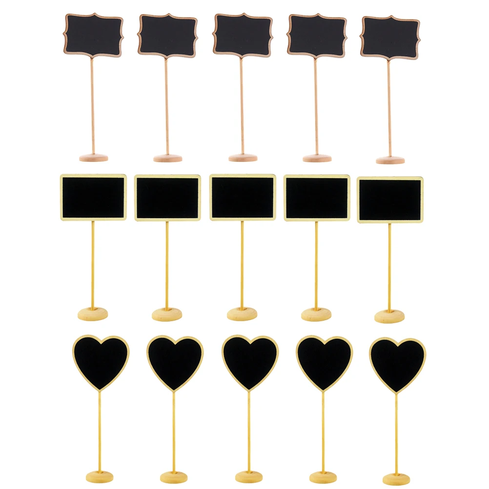 

15pcs Mini Blackboard Message Board Price List Decorative Drawing Chalkboard Signs Home Kitchen Party Wedding