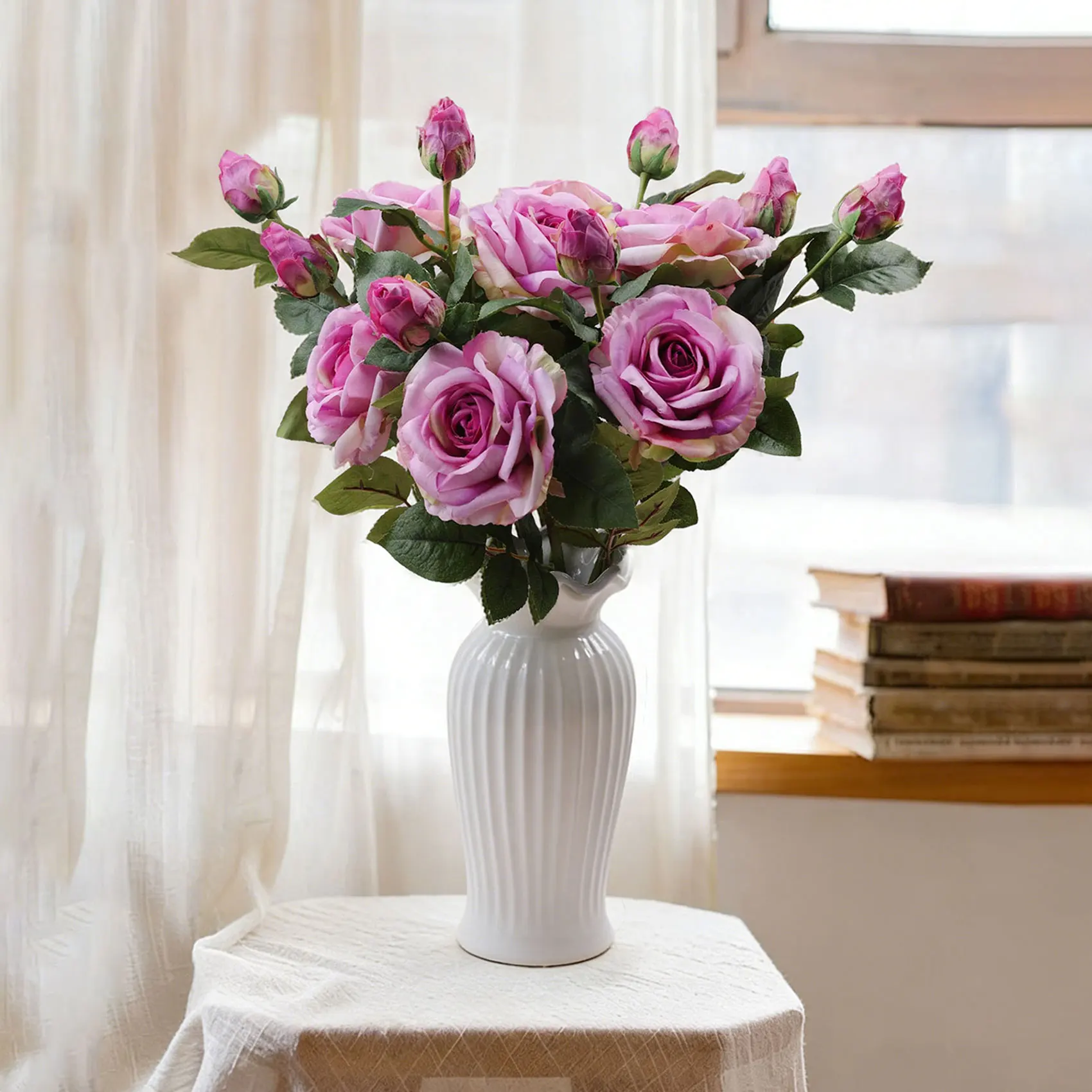 Moisturizing Artificial Rose Flowers Real Touch Rose Weding Decor Flower Bridal Bouquet Party Home Decoration Photo Props