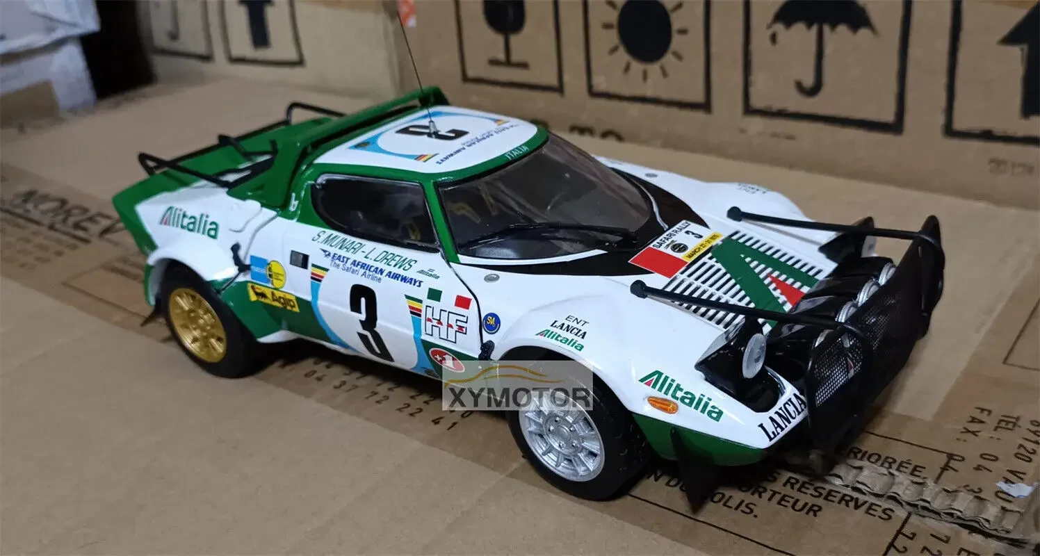 Sunstar 1/18 For Lanqiya Stratos HF WRC Rally Racer 3# 1# Diecast Model Car Gift Toys Display Collection Ornaments