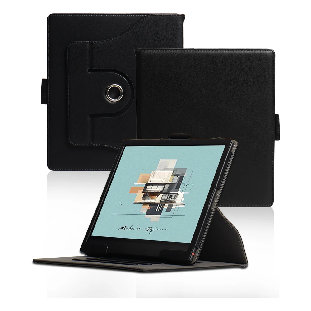 360 Degree Rotating Cover for Onyx Boox Tab Ultra C Pro Case with Hand Strap Leaf2/3 EBook Magnetic Funda Tab8/Mini C/GO AIR3