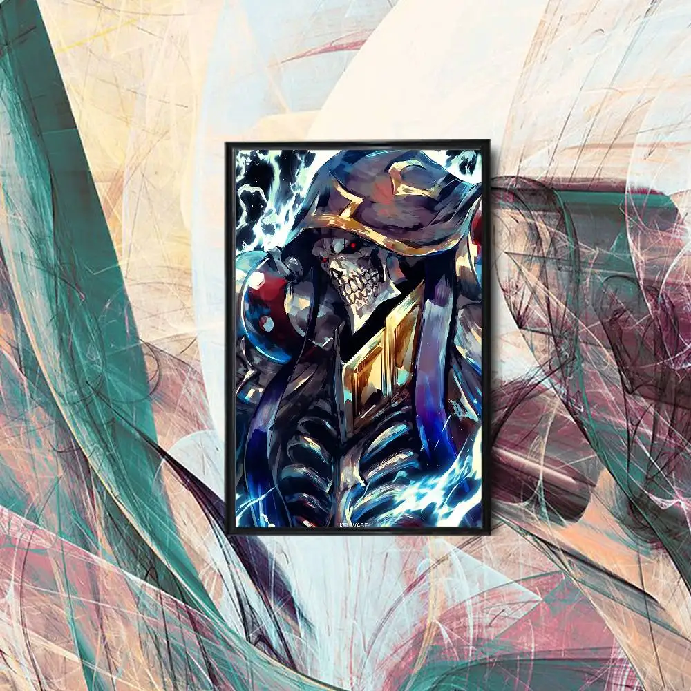 cool Albedo Ainz Ooal Gown Overlord Poster HD Art Sticky Wall Waterproof Home Living Room Bedroom Bar Aesthetic Decoration