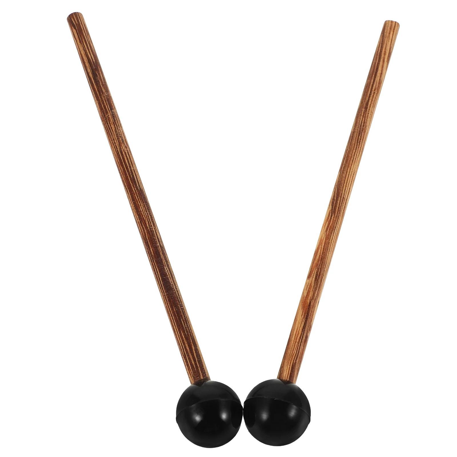 

2 Pcs Hollow Bag Chicken Drumsticks Wooden Mallet Hammer for Kids Percussion Instrument Rubber Tip Glockenspiel Mallets