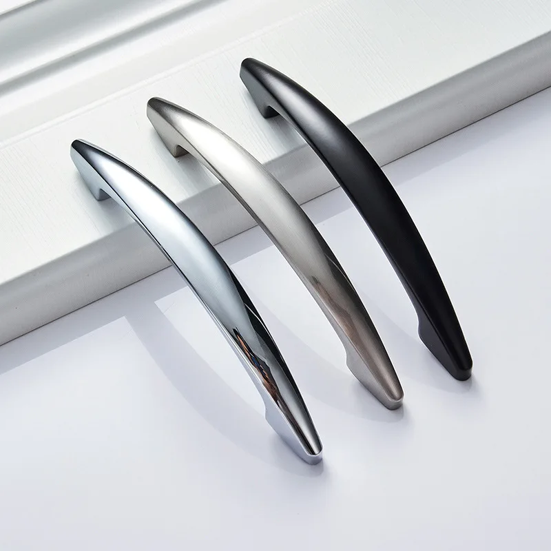 Modern Cabinet Shoe Cabinet Wardrobe Handle Hardware Accessories Zinc Alloy Drawer Handle Furniture Kitchen Cabinet Handle