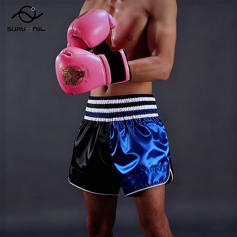 

Шорты для тайского бокса, шорты для тайского бокса, женские и мужские детские однотонные тренировочные штаны для кикбоксинга, саньда, оборудование для борьбы с боевыми искусствами