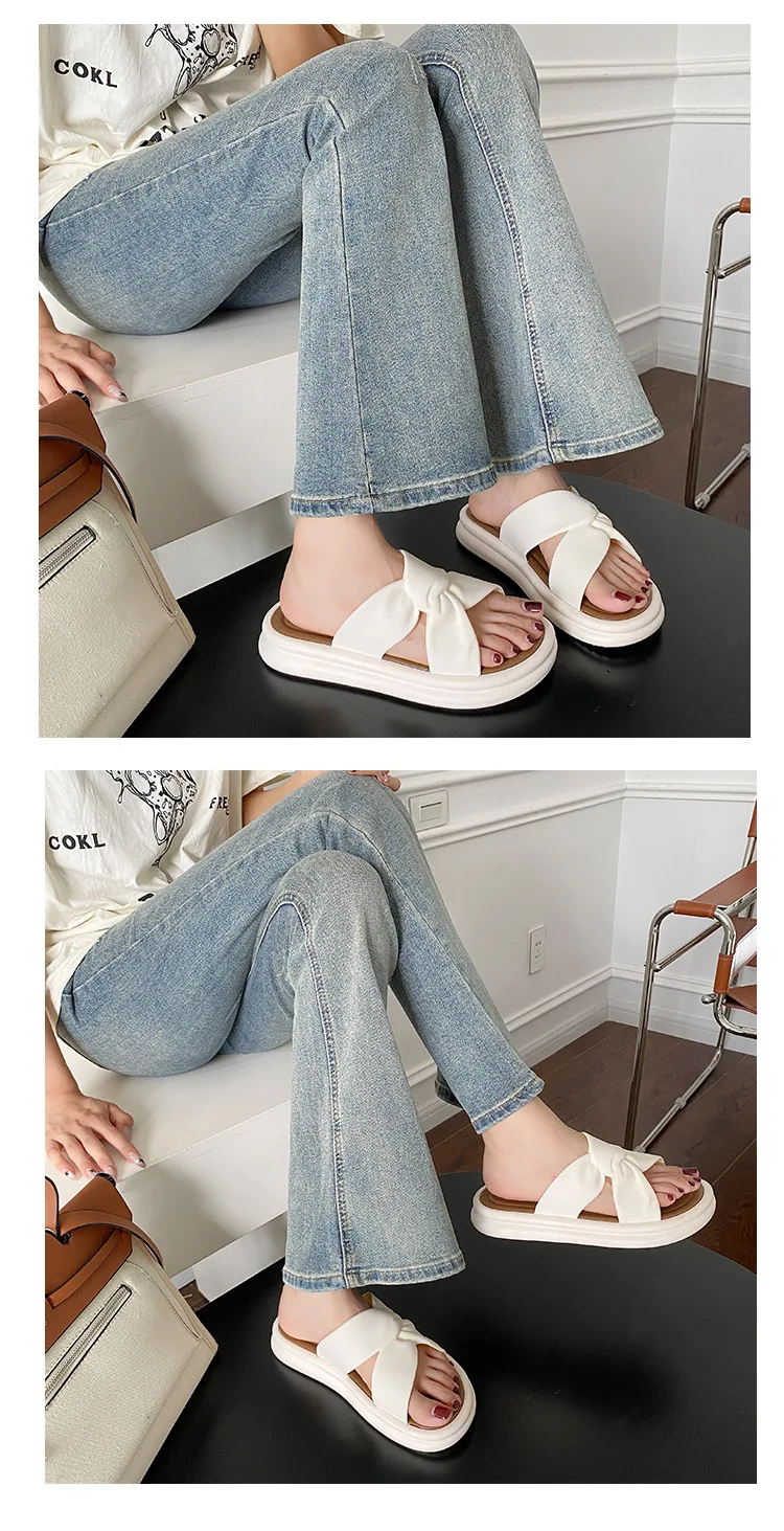 Modische Sommer frauen Hausschuhe Perle Casual Strand Schuhe Indoor Anti-Slip Oberbekleidung Heimgebrauch PVC Sohle Weibliche Schuhe – Detail 2