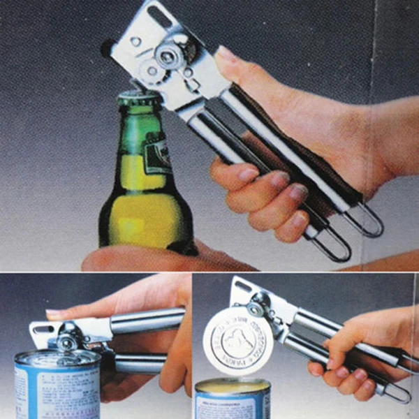 

Can Opener Manual Kitchen Tool Bottle Effortless Lid Hand Small Tools Stainless Steel Openers