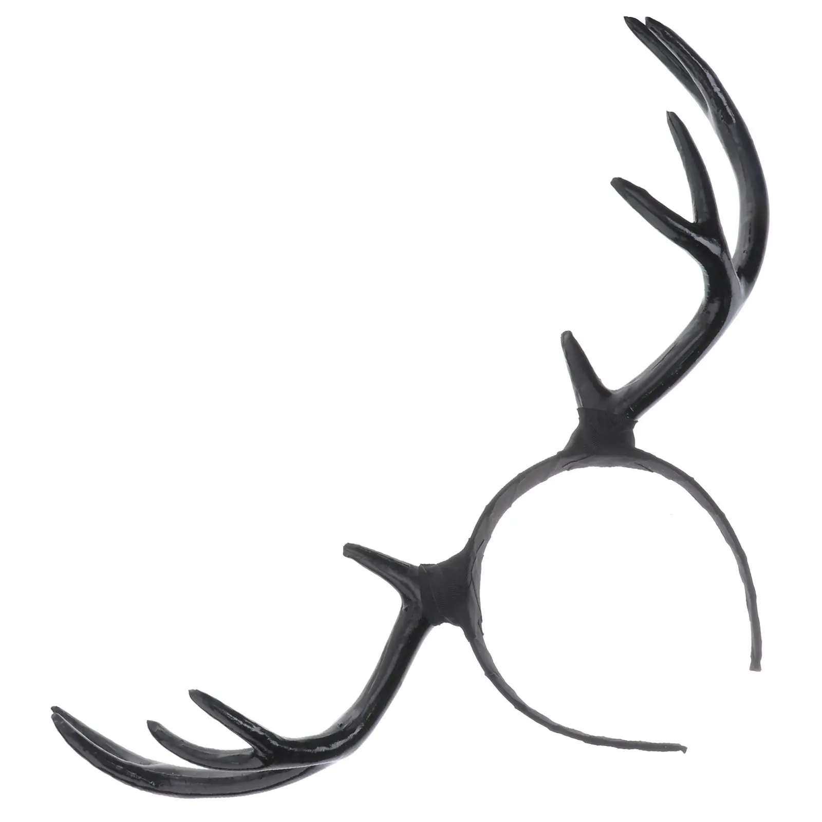 

Black Girls Reindeer Antler Hairbands Women Deer Horn Headband Elk Hair Crown for Christmas Party Halloween Birthday Gift