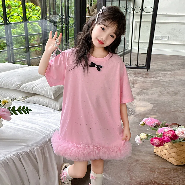 Girls Skirts 2024 Summer New Children's Clothing CuHK Children Korean Style Fashion Skirts Casual Simple and All-matching