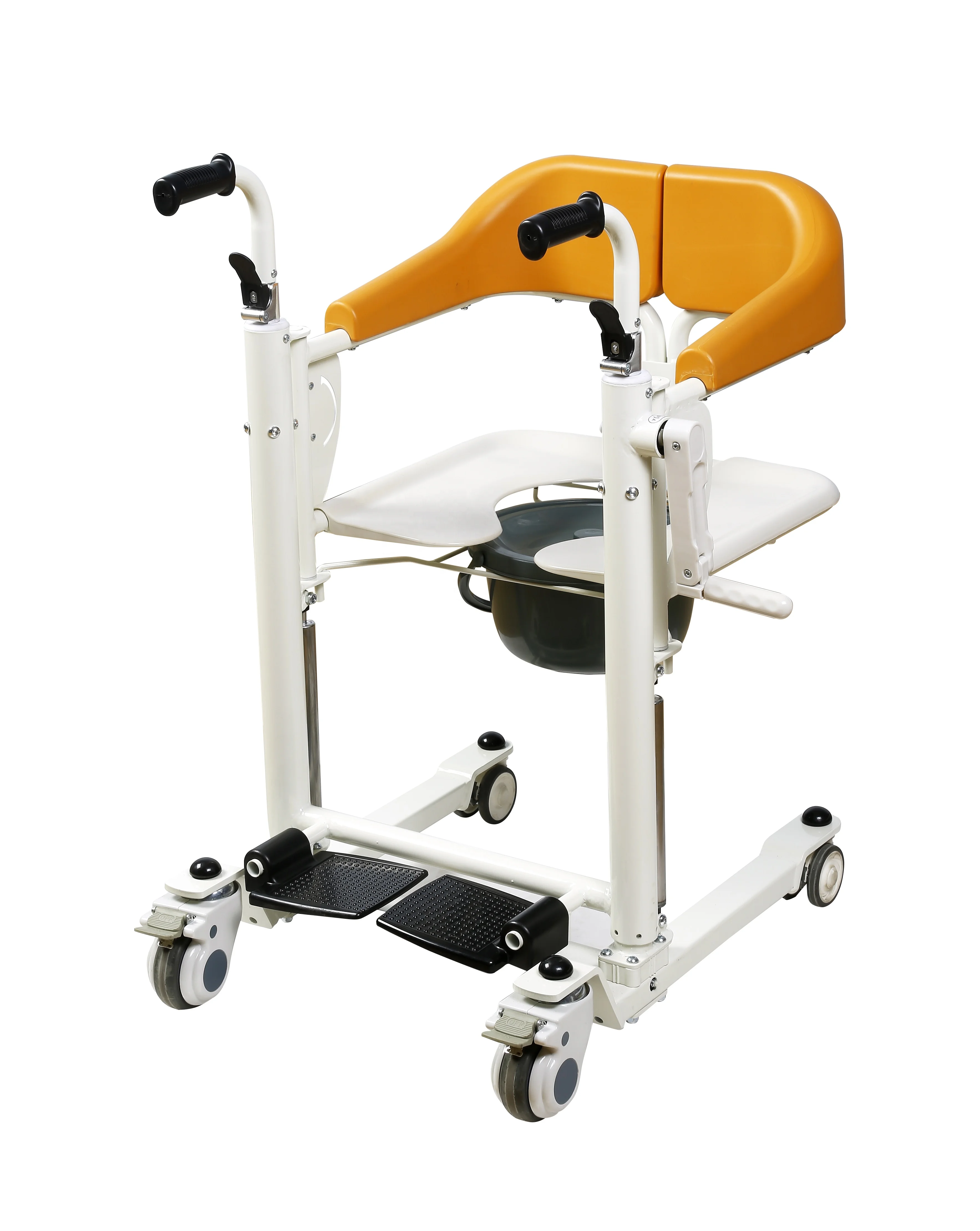 Coolfull Factory Directed Old Man Home Care Commode Chair Toilet Shower Transfer Bathroom Seat Mobile Wheelchair Patient Lift