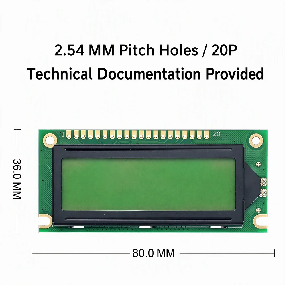 2.46 Inch 122x32 Graphic LCD Screen Module LCD12232IB 20PIN 8080 Parallel LED Backlight 3.3V 5V Display For Arduino MCU Project