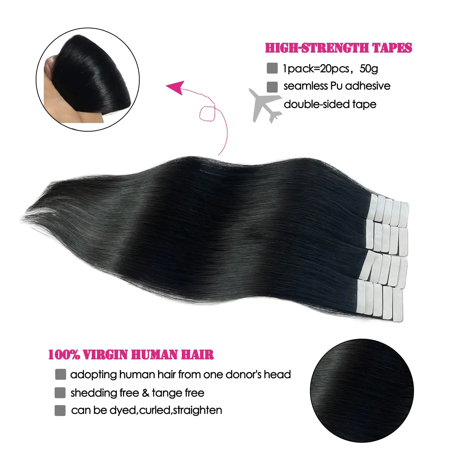 Рисунок 5 - Лента для наращивания волос Remy