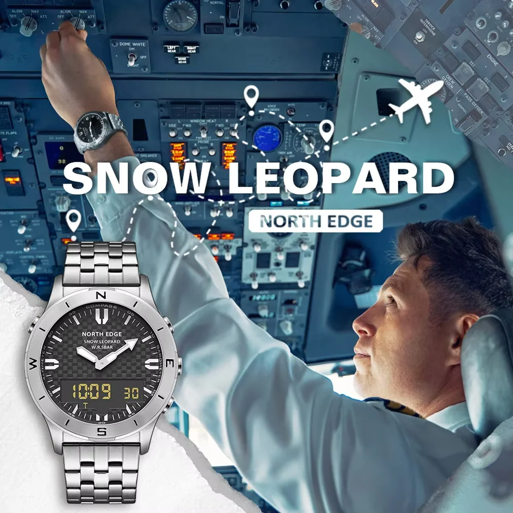 NORTH EDGE Mens Dive Watch Mil - Smartwatch Army Watches For Men recension och pris