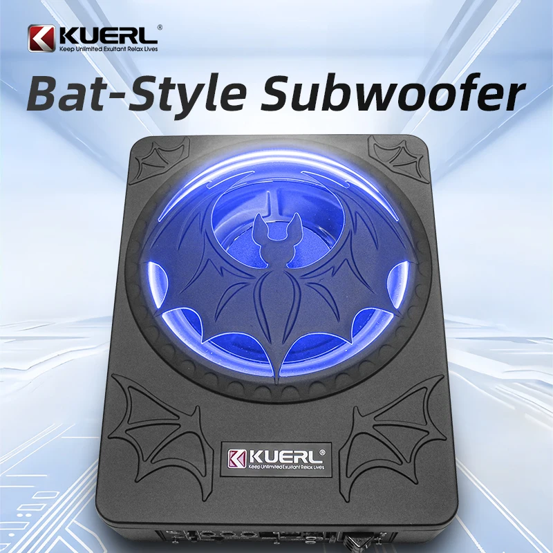 New Design 12V DC 10 Inch Bat Single Car Subwoofer Amplifier 200W RMS Best Quality KUERL K-BF10 Audio System