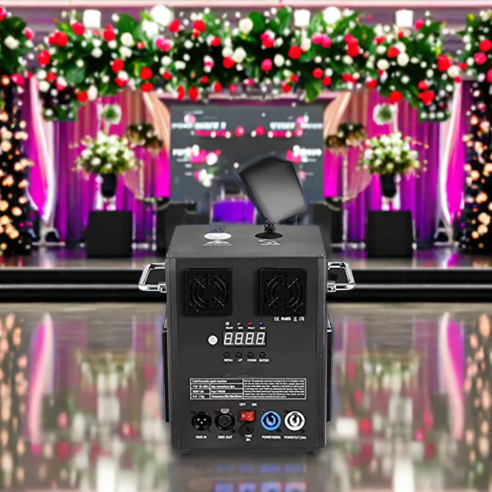 Topflashstar Wireless DMX Control 600W Spark Fountain Machine For Wedding Party Cold Spark Machine Stage Effect Machine Factory