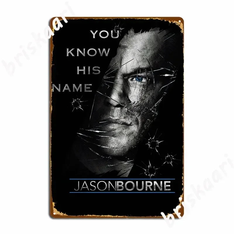 Jason Bourne Metal Sign Wall Mural Classic Living Room Wall Custom Customize Tin Sign Poster