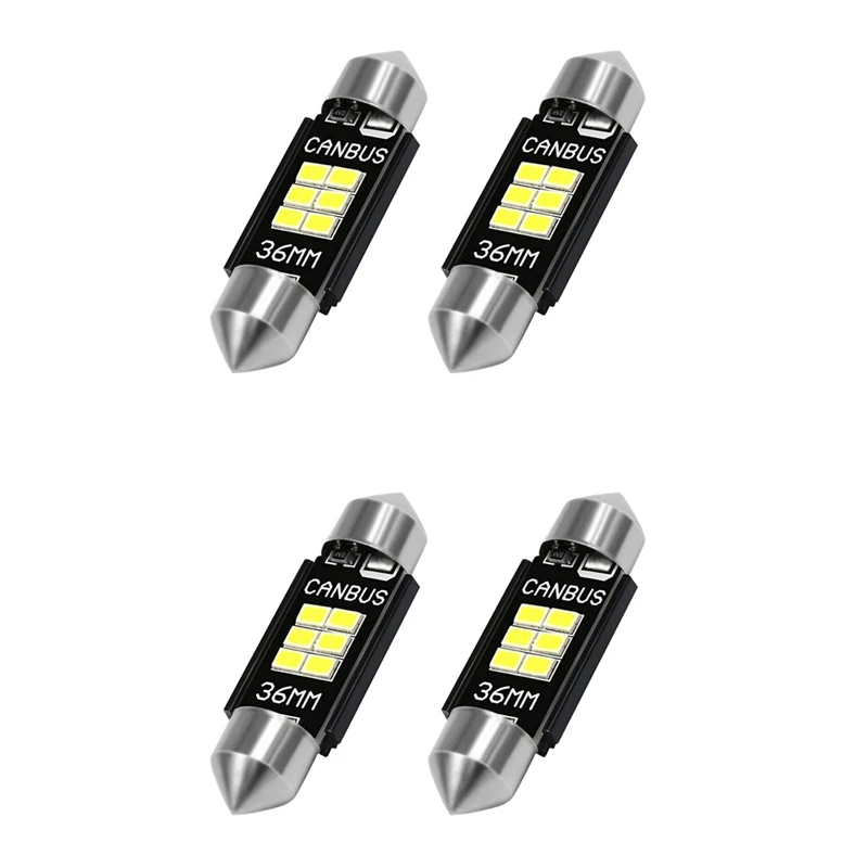 4X estremamente luminoso 400 lumen 3020 Chipset Canbus lampadine a LED senza errori 36Mm festone De3175 6428 Xenon bianco