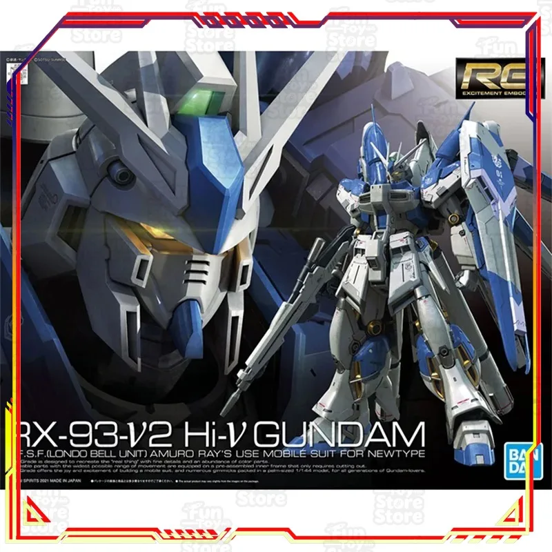 

Bandai Gundam Build Divers Re:RISE Hi-NU Gundam Model Kit 1/144 RG Robot Action Figure Mobile Suit Toy for Boys Collectors