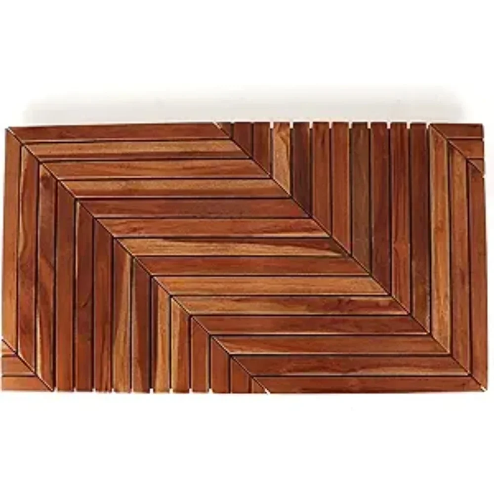 

Teak Shower Mat - Teak Bath Mat - Wood Bath Mat - Wood Shower Teak Doormat/Sauna