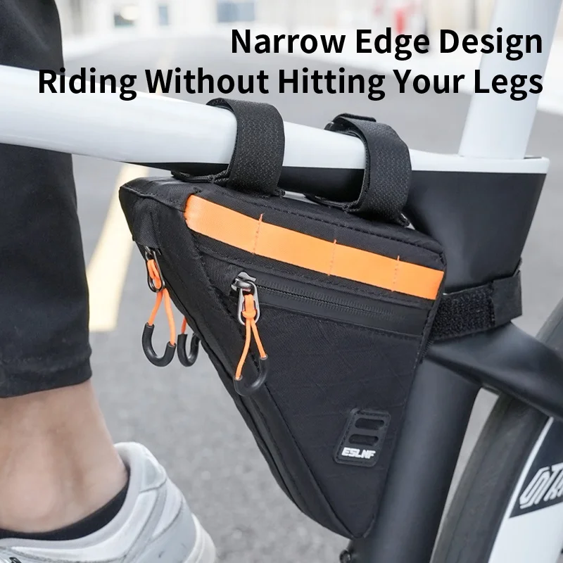 Mini Torba Rowerowa Pod Ramę, Mała Kompaktowa Wodoodporna Torba Rowerowa, Torba Pod Ramę Roweru, Trójkątna Torba Rowerowa Pod Ramę