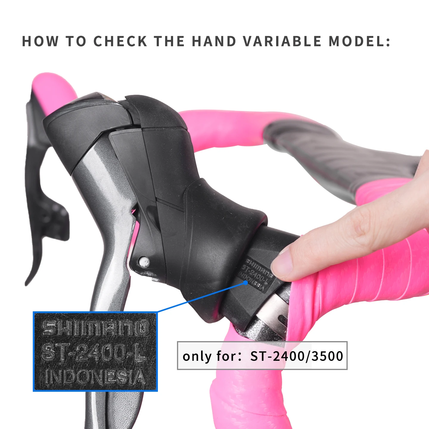 SUKOU Bike Brake Lever Grips Hoods Black Compatible with Shimano ST-2400/3500/4500 Cycling Brake Shift Cover Replacement