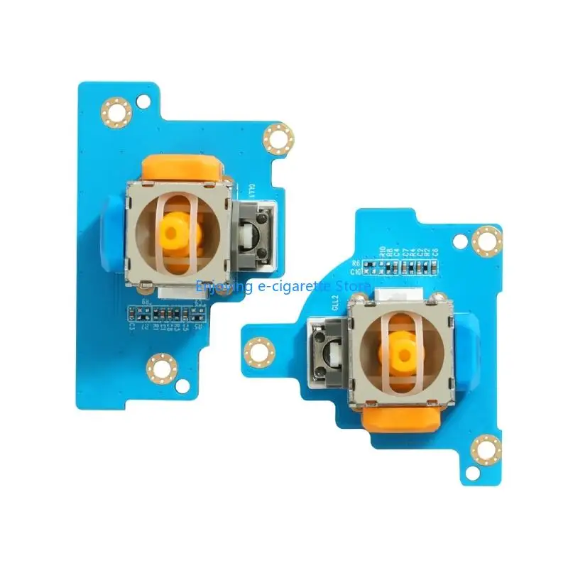 PCB Mounted Joysticks Replacement Assembly Pair, TMR Analog Module Set for Handheld Console Repair, Aging Part Replacement, and