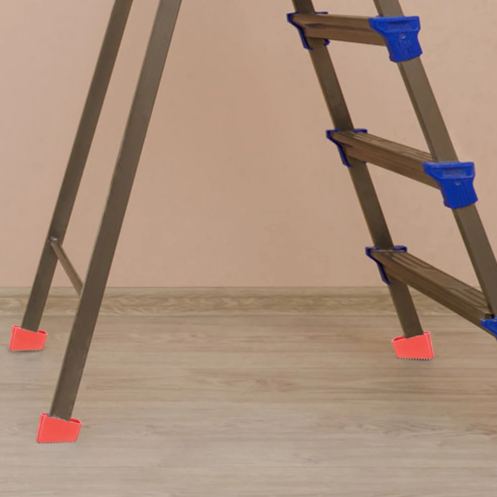 

2Pcs Rubber Ladder Feet Covers Anti-Slip Thickened Protective Caps Folding Ladder Feet Protector Safety Accessories