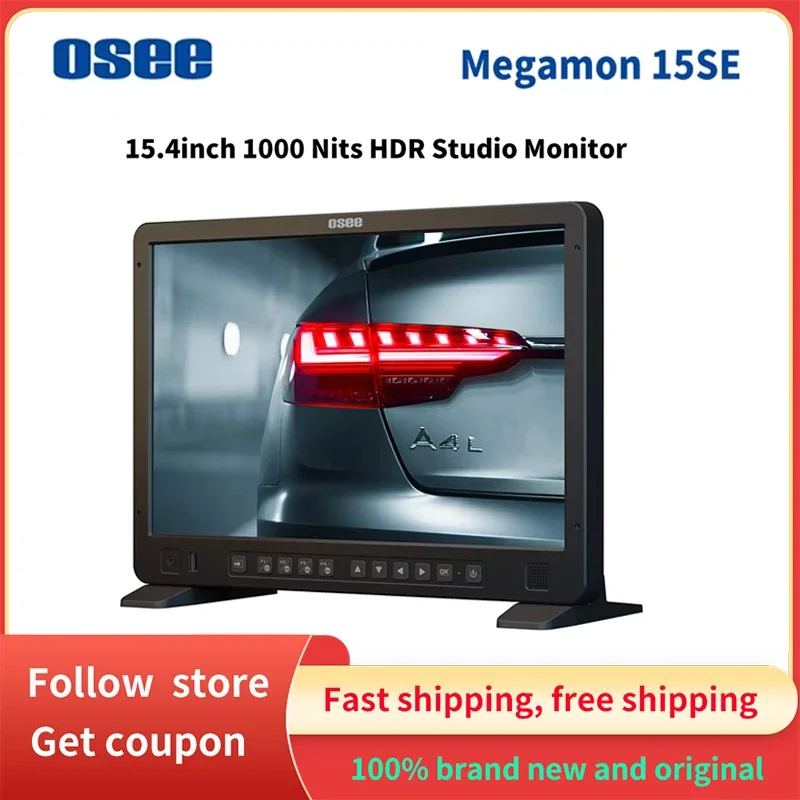 

OSEE Megamon 15SE 15.4inch Monitor 10bit 1000nits HDR Display Field Studio Production Monitor Kit for Pro Video Switcher