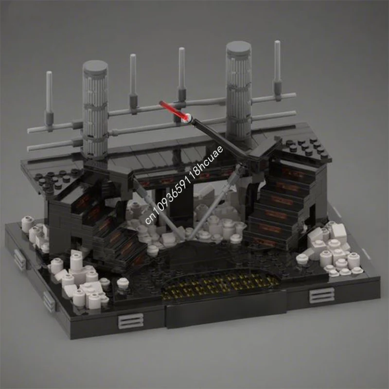 

588pcs MOC Carbonite Freezing Chamber Duel Diorama Collection Episode Star Battle UCS Model Building blocks toys Christmas gifts