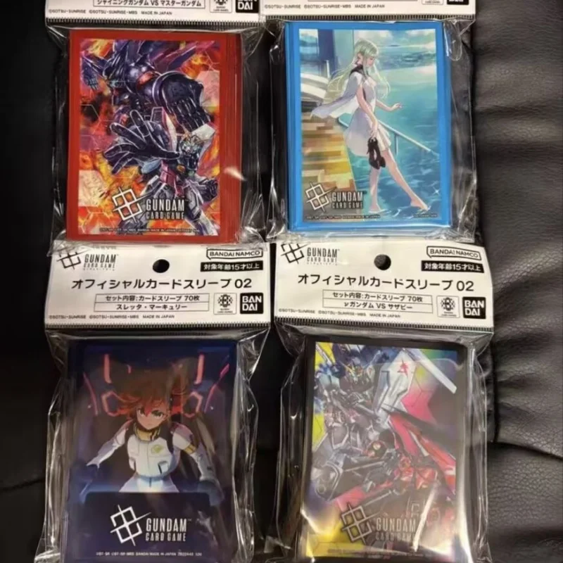 【En stock】 Funda para tarjetas Bandai Gundam Card Game Gcg 02 Suletta Chuchu Nu Sazabi Shining Master, coleccionable para coleccionistas