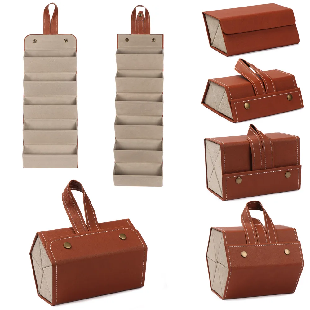 Multi-slot Display Travel Storage Box Eyeglasses Holder Glasses Organizer Sunglasses Case