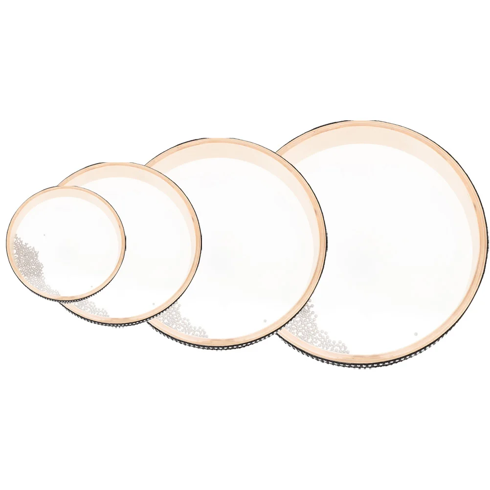 4 pçs onda grânulo tambor instrumento material seguro atraente crianças cultivo musical tambor crianças brinquedo educativo instrumento de percussão