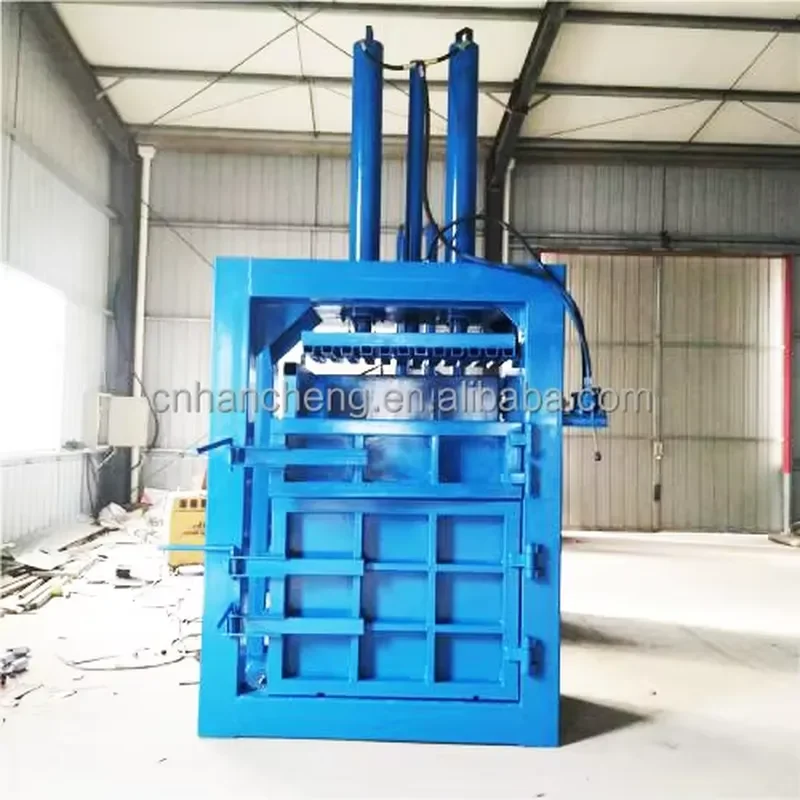 Recycling Machine 2026 Han Cheng Aluminum Cans Baler Compressing Machine Manual Wool Clothes Compactor Baling Machine Baler