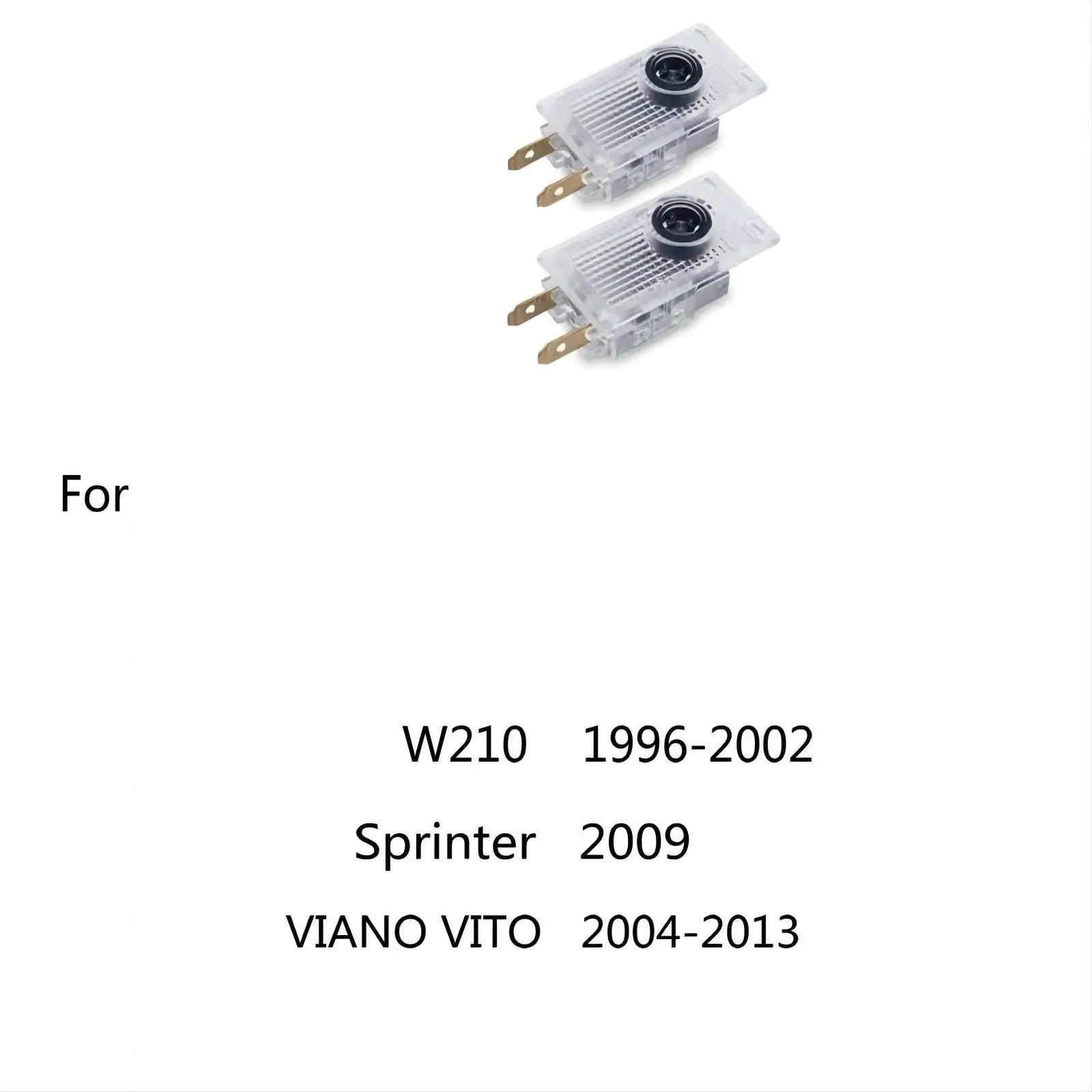 2Pcs For Mercedes Benz E Class W210 W639 Sprinter VIANO VITO Amg Led Car Door Projector Ghost Shadow Light Styling Accessories