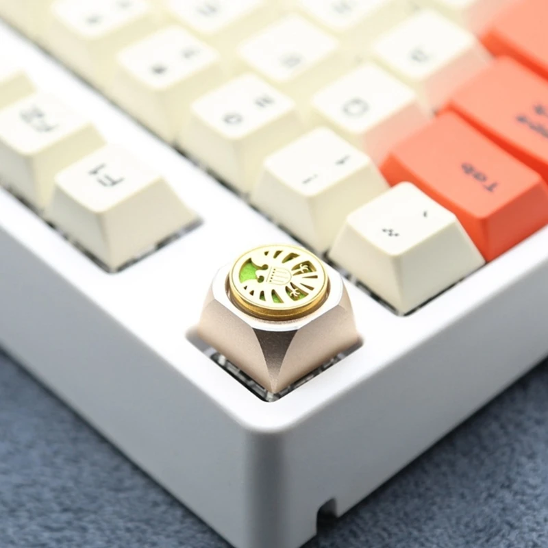 Teclas metal Keycaps KeyCaps Teclados jogos Bonitas teclas luz fundo Caps