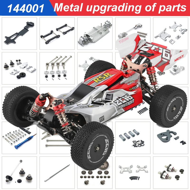 Wltoys 144001 144002 144010 124007 124008 124016 124018 124019 Metal Steering Blocks C-Hub Carriers RC Car Upgrades Parts