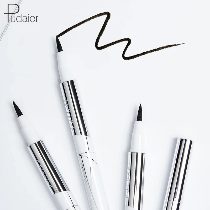 Pudaier Make Up Black Liquid Eyeliner Pen Waterproof Eyeliner Makeup Long-lasting Liquid Quick Dry Natural Eye Liner Pen Pencil