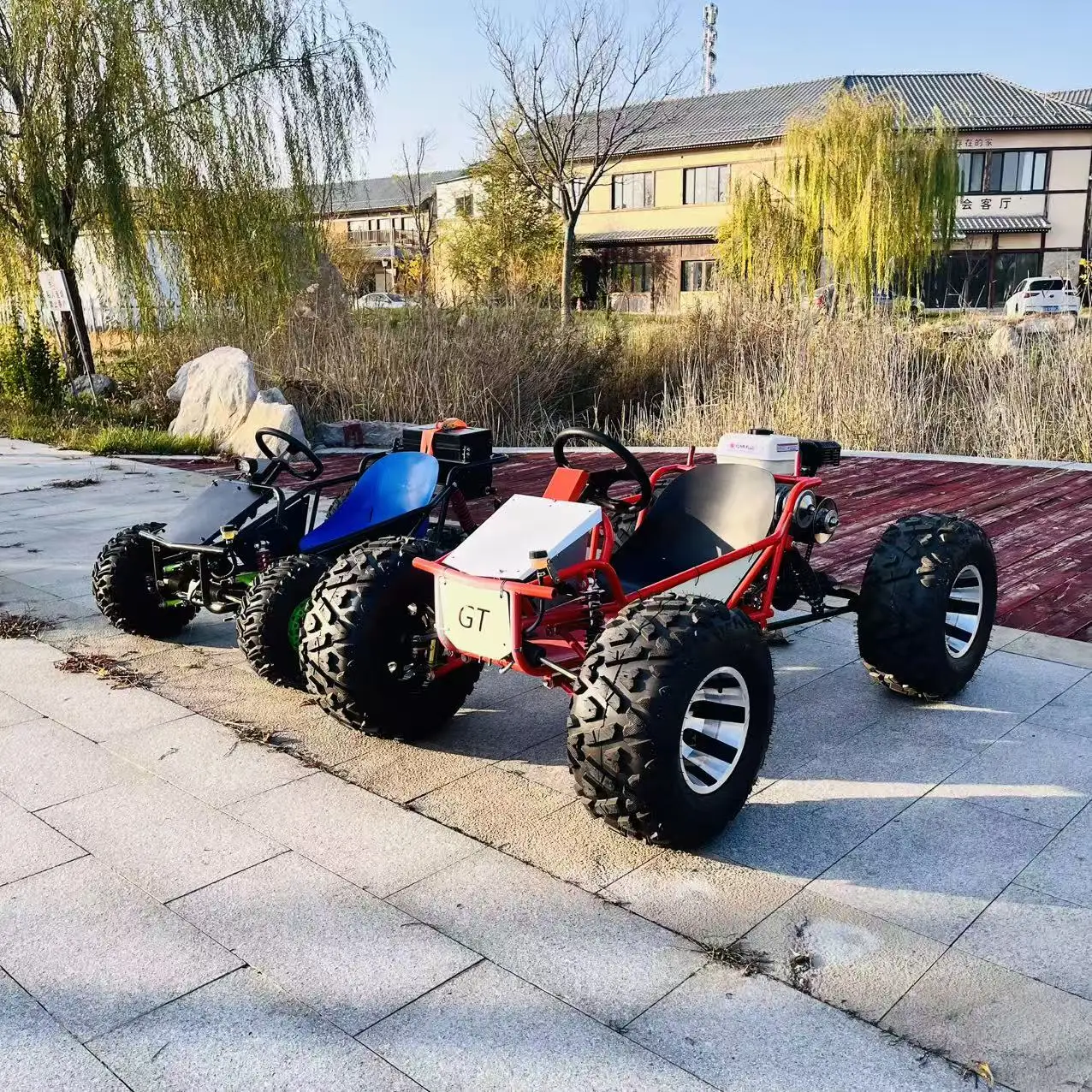 Pedal Racing Disc Brake Go Kart Rent Drift Recreational Kart 4 Stroke Chain Drive 212CC Engine 70km/h Go Karts Accessories