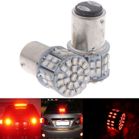 2Pcs Red Light 1157 BAY15D 50 SMD 1206 LED Car Tail Stop Brake Lamp Bulb