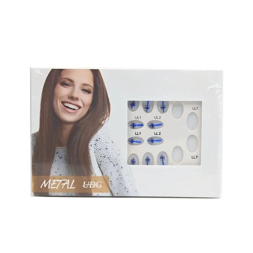 

Orthodontic Metal Self-Ligating Bracket Set 3-Hook 7-7 Full Orthodontic Kit 12 Packs Archwires Buccal Tubes 10 Movable Hooks