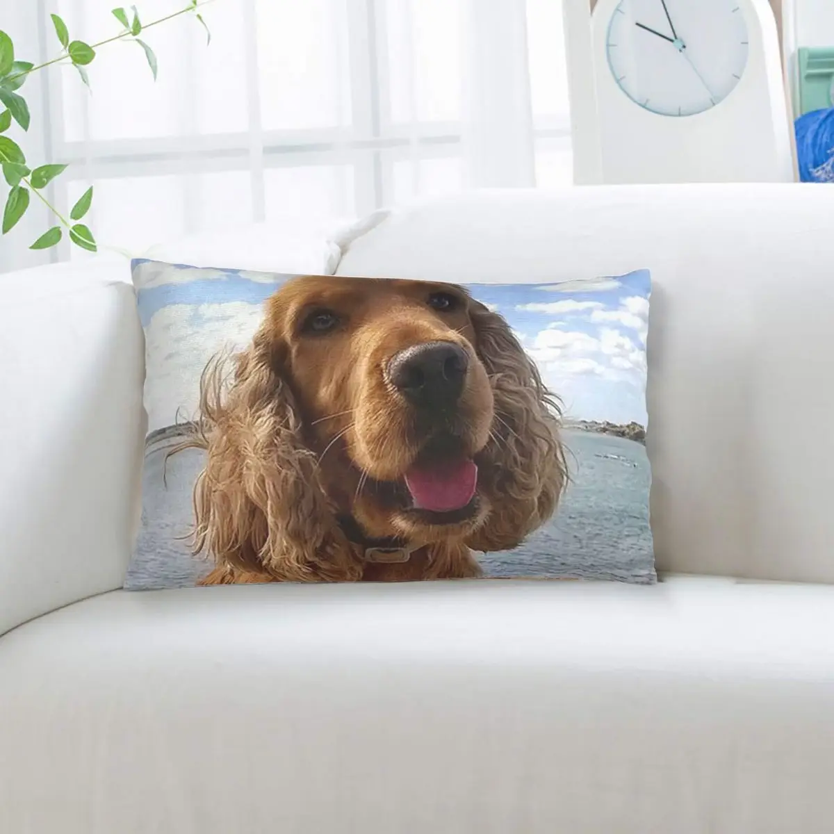 Funny Cool Cocker Spaniel Dog Animal Rectangle Pillowcase Cushion Cover Decor Bedroom Bed Home Comfort Throw Pillow