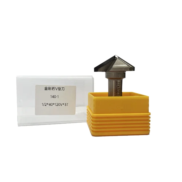 

Customization PCD V Size Router Bit Straight CNC Cutter