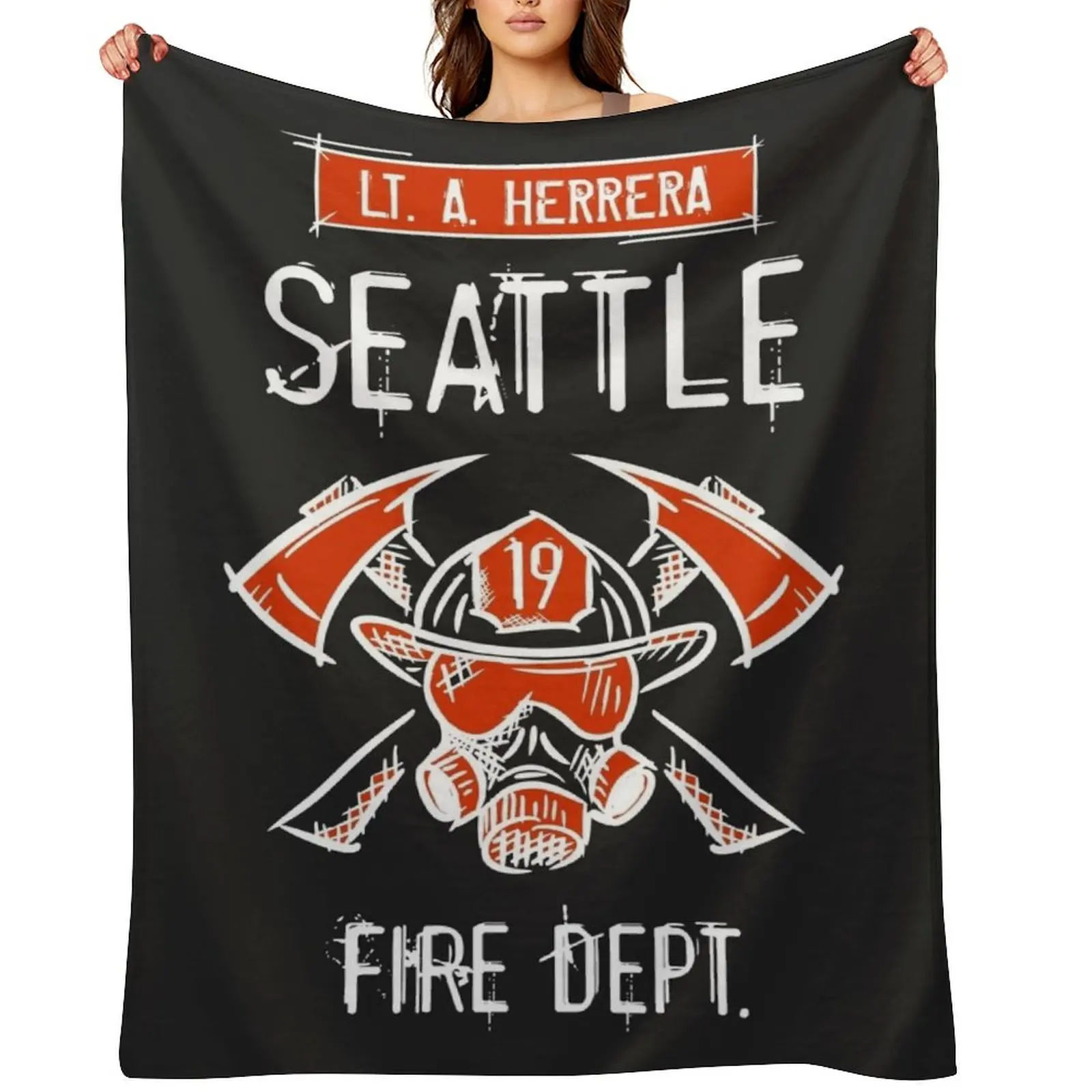 Станция 19 Лейтенант Lt. Андреа Энди Геррора. Сиэтл Пожарные, пожарная служба. Плед Диваны Плед Детские одеяла